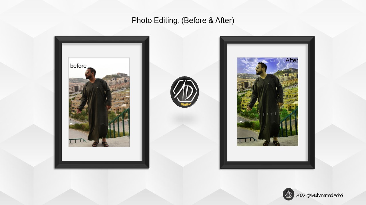 Retouching After Before